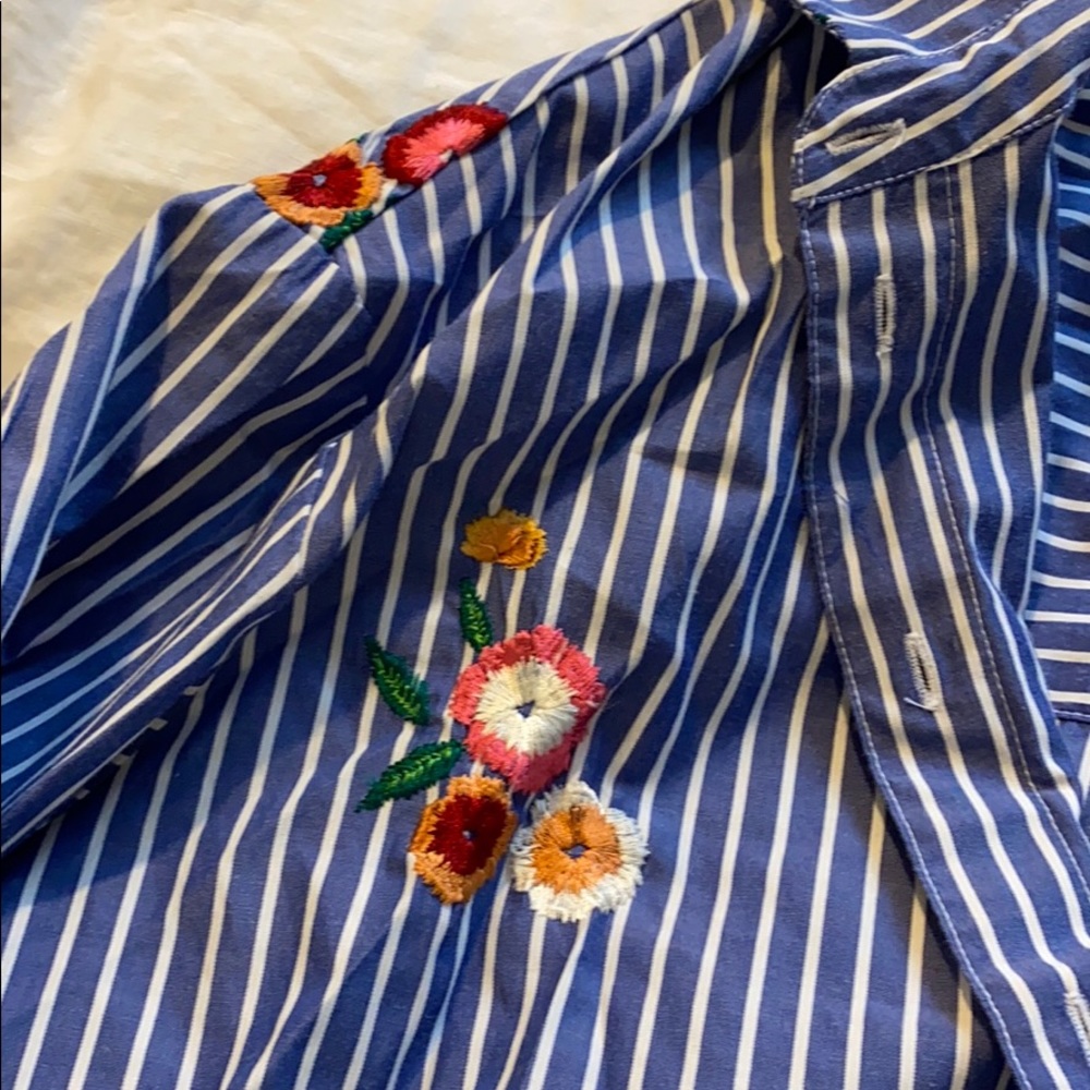 Embroidered Button Down - image 3